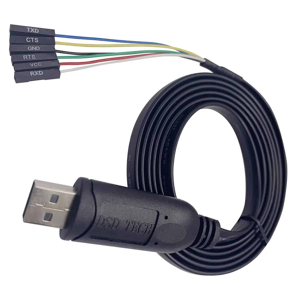 DSD TECH vastupidav USB-TTL kaabel 1.8 m – FTDI tugi