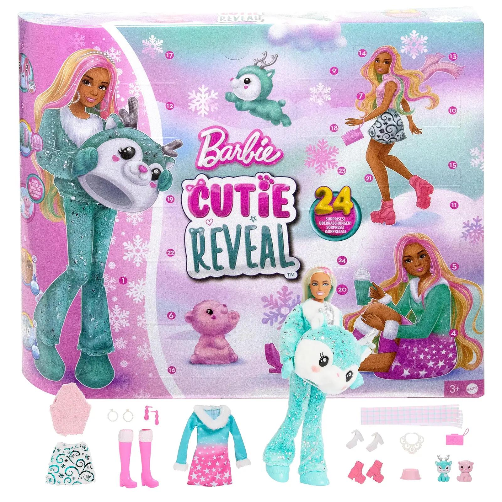 Barbie stiilne plastikust advendikalender lastele — kingitus
