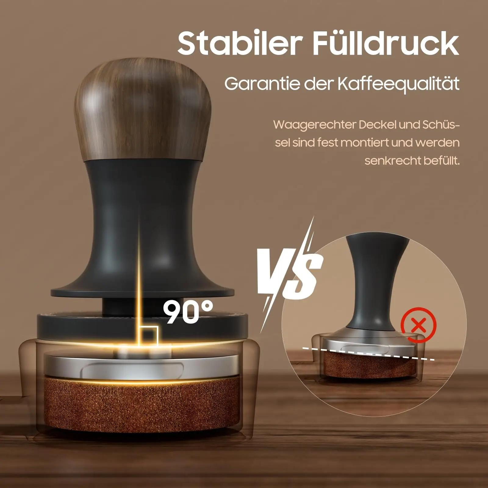 MHW-3BOMBER puidust espresso tamper — täpne surve 58,35 mm – lisavaade