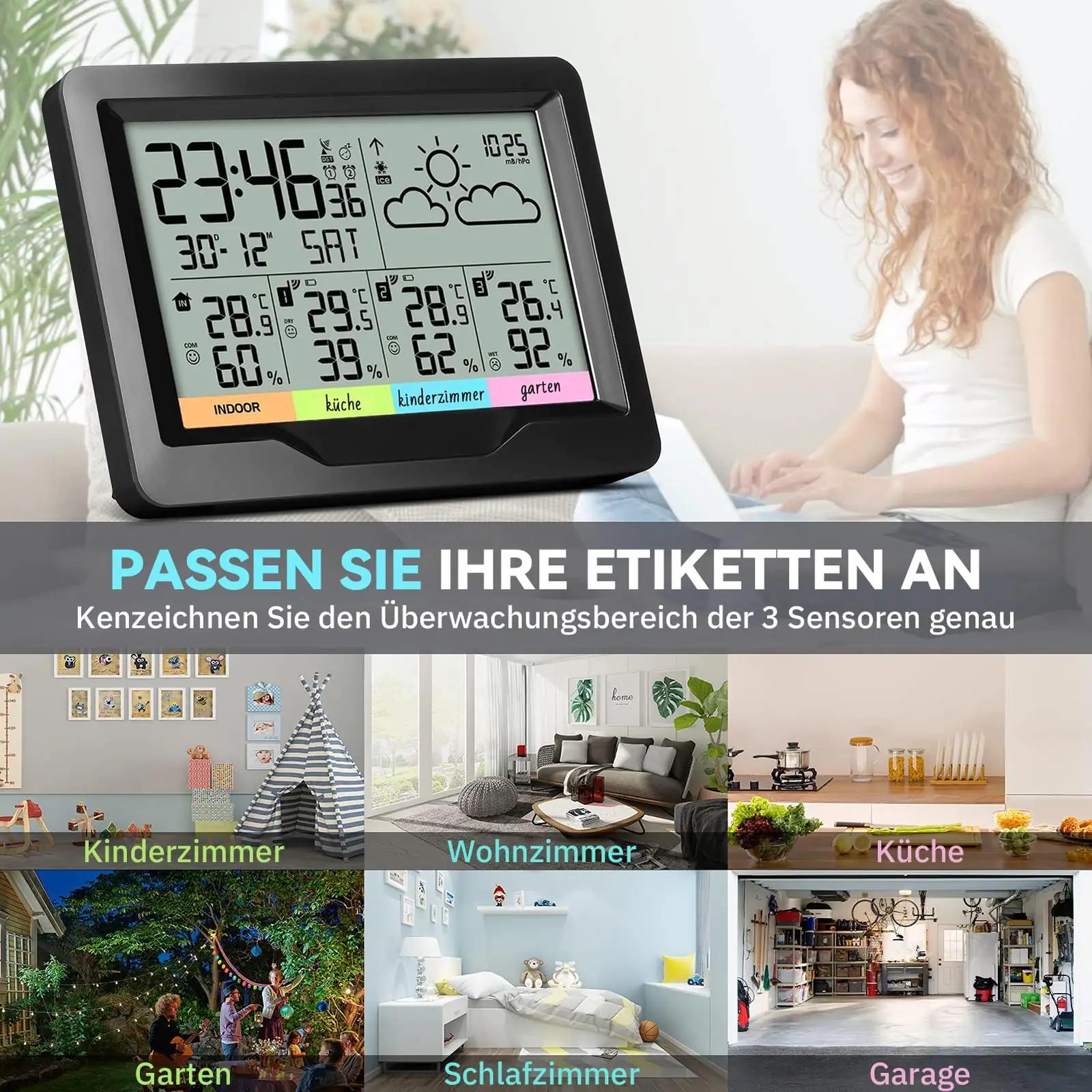 Oule GmbH ilmakell 3 välissensoriga – täpne koduilm – kasutusnäide