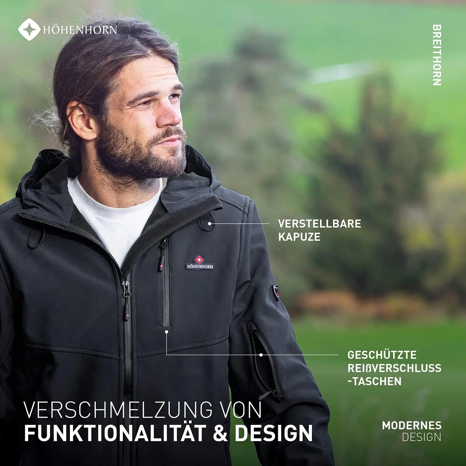 Höhenhorn pehme softshell-meestejope – kaitse ja mugavus XL – lisavaade