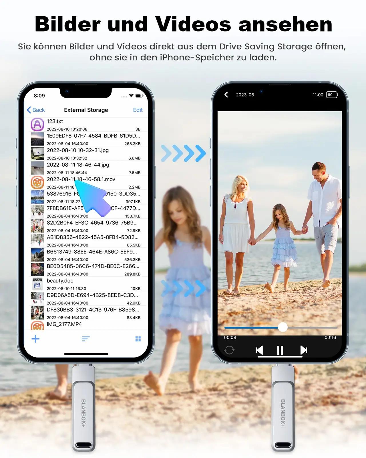 BLANBOK+ 512GB iPhone mälupulk – turvaline Lightning-varu – pilt 8