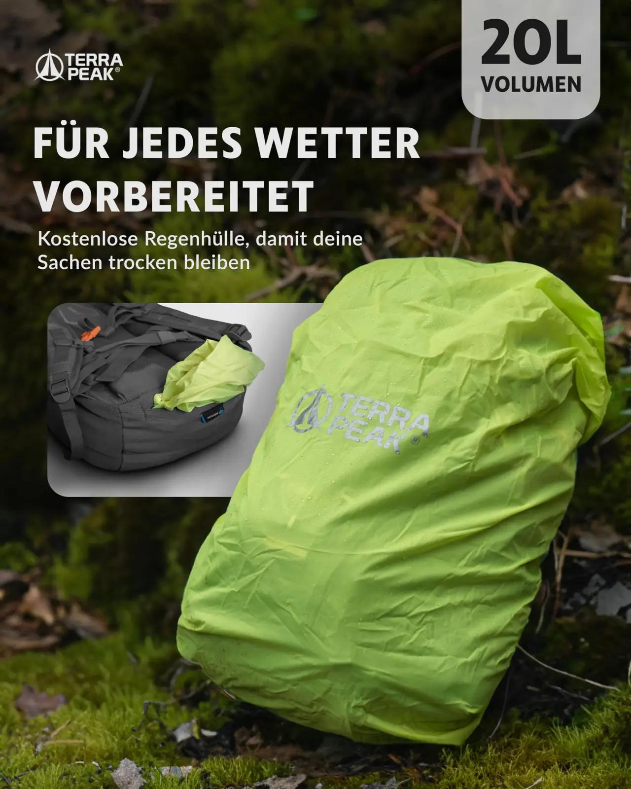 Terra Peak kerge 20L matkakott – veekindel ja mugav – pilt 6