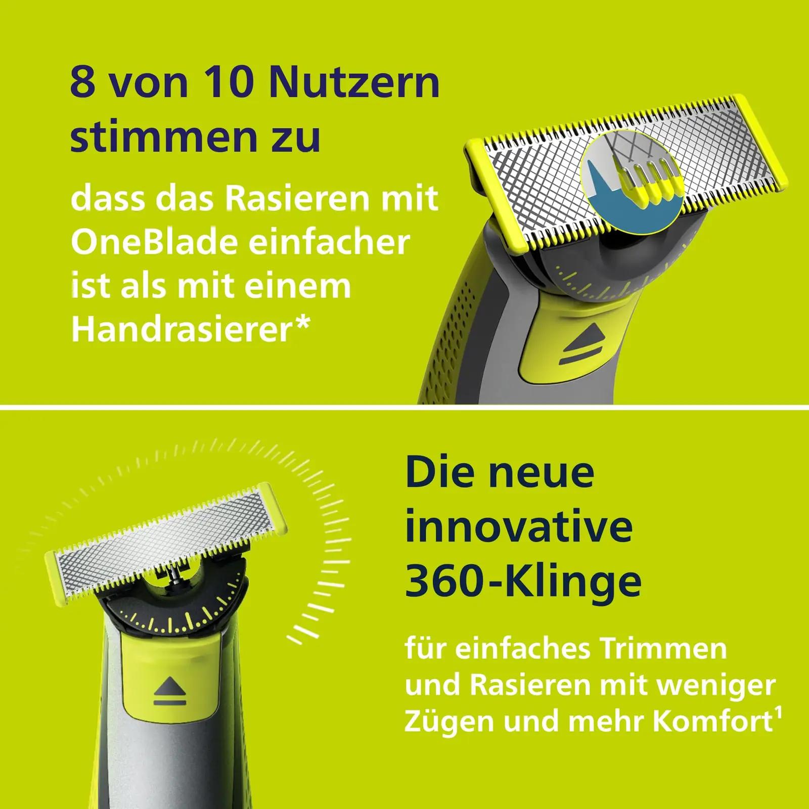 Philips OneBlade 360 — mitmeotstarbeline näo- ja kehahooldus – pakend ja tarvikud