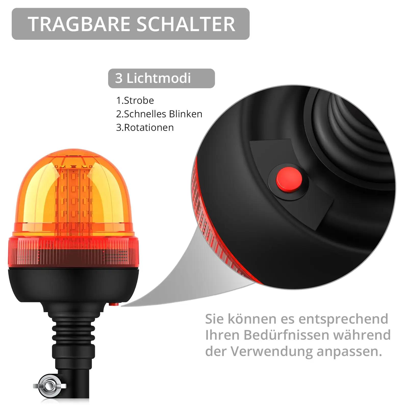 Justech vastupidav LED-ohtutuli 2x60LED — tolmukindel hoiatus – lisavaade