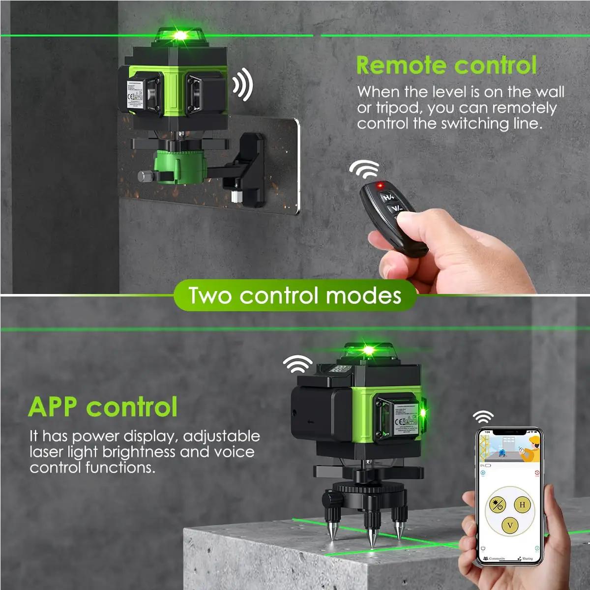 VISLONE roheline 4D-laser + statiiv — täpne ja vastupidav – pilt 7