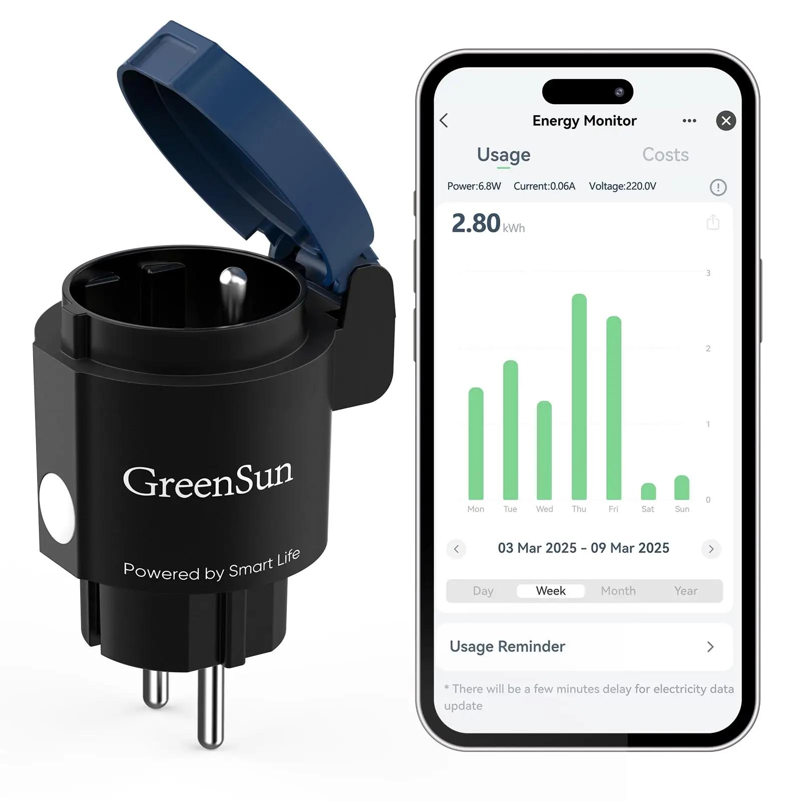 GreenSun Prise Connectée Exterieure nutikad ja kaugjuhtitavad pistikud