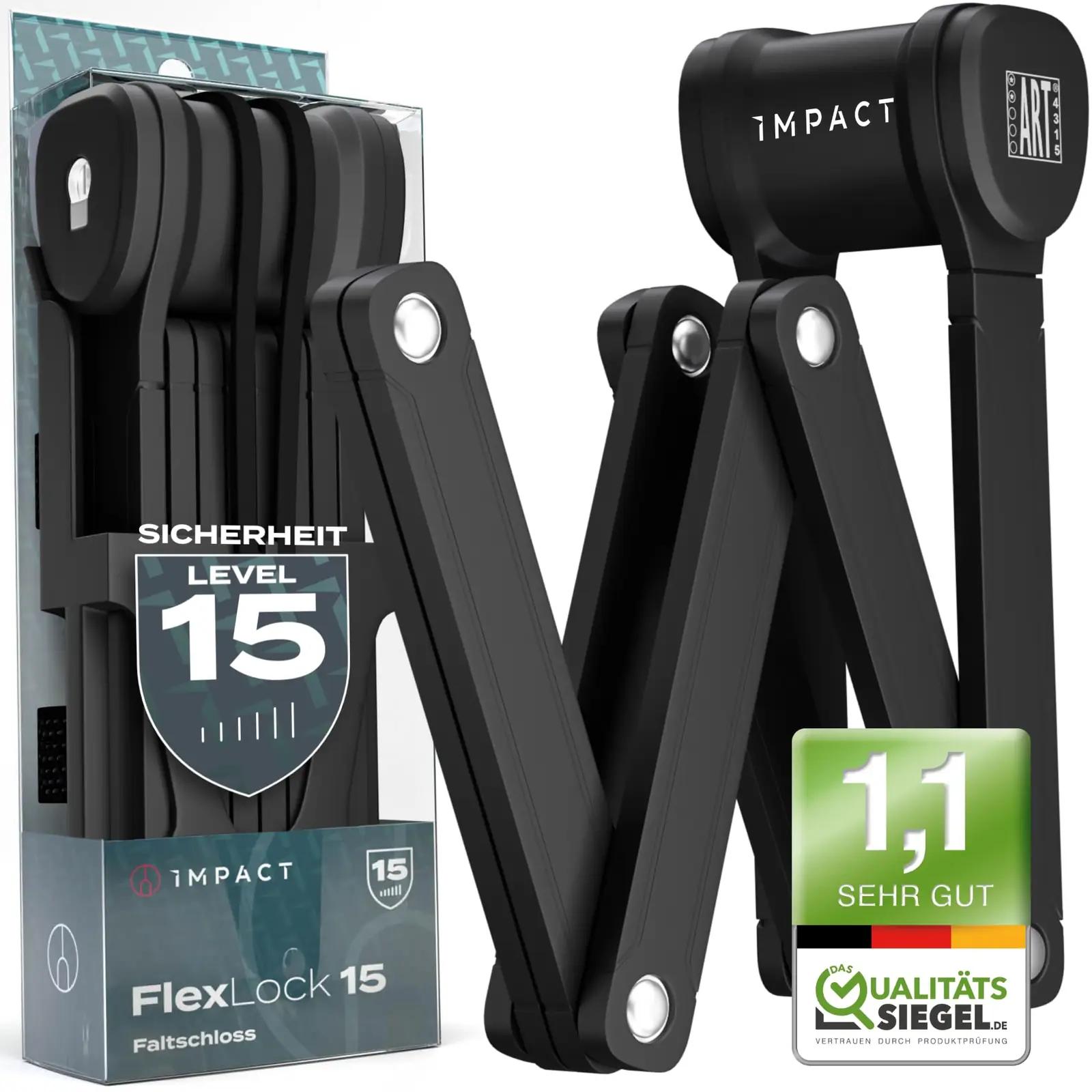 IMPACT BIKE ACCESSORIES tugev FlexLock 15 — vastupidav lukustus