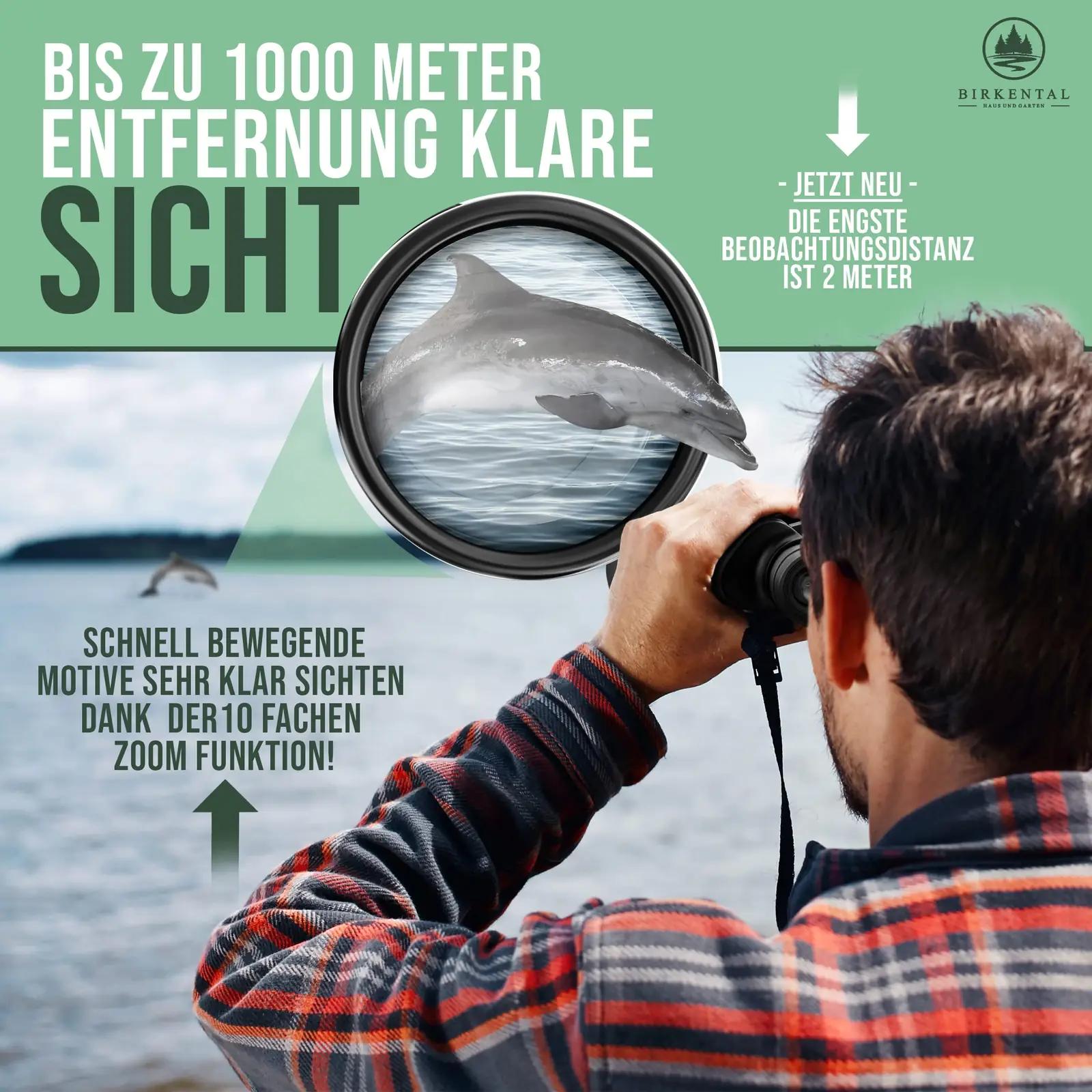Birkental kergest ABS-ist matkakaugläät 10×50 – lisavaade