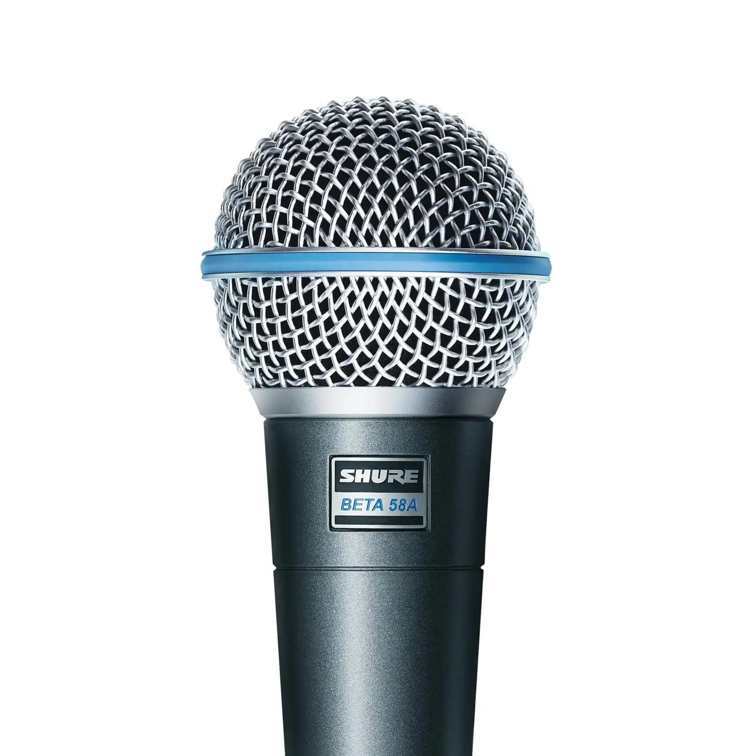 Shure laulumikrofon Beta 58A – vastupidav terasmaterjal, lavaks – kasutusnäide