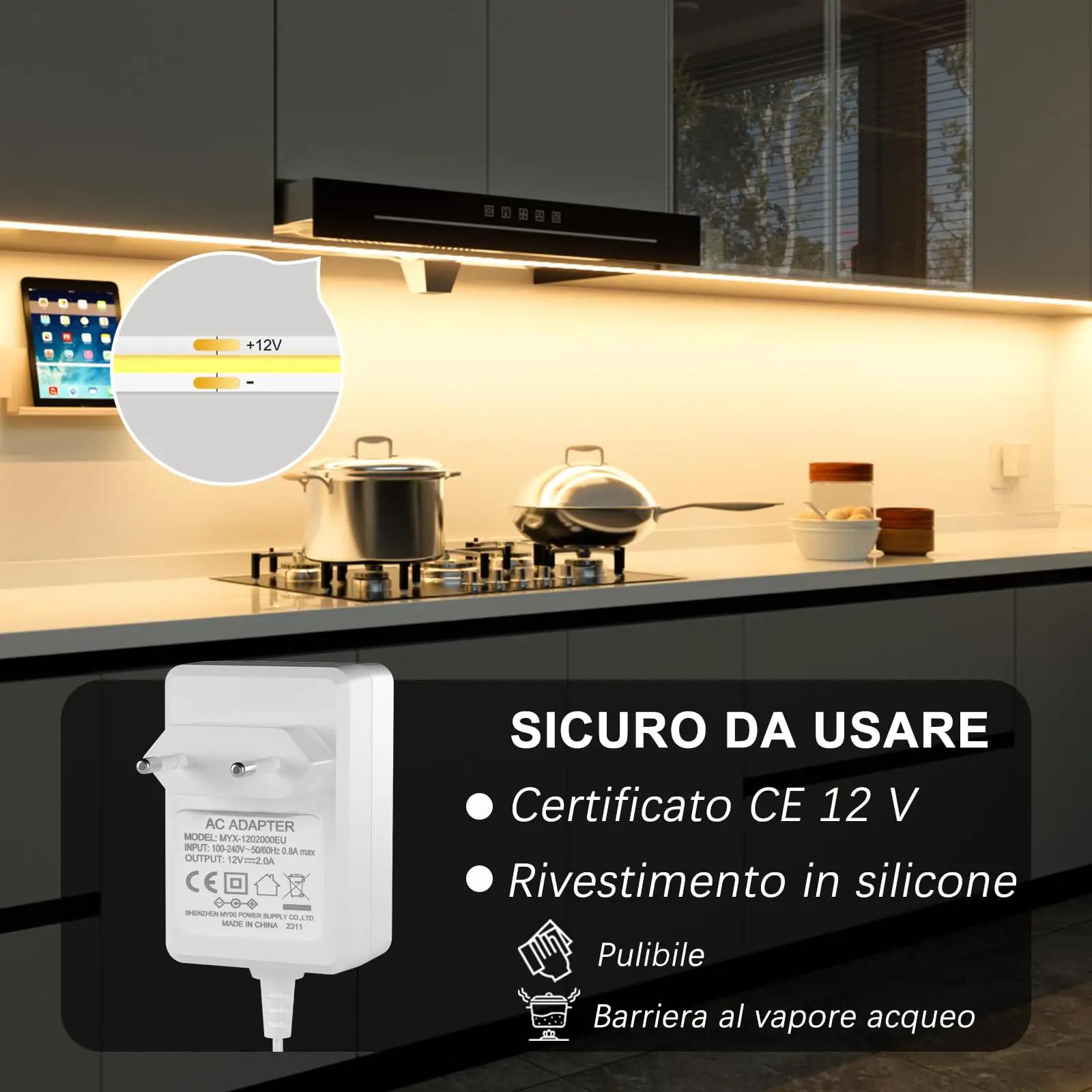 WOBANE naturaalne 3m LED-riba – soe valge ja paigaldus – lisavaade
