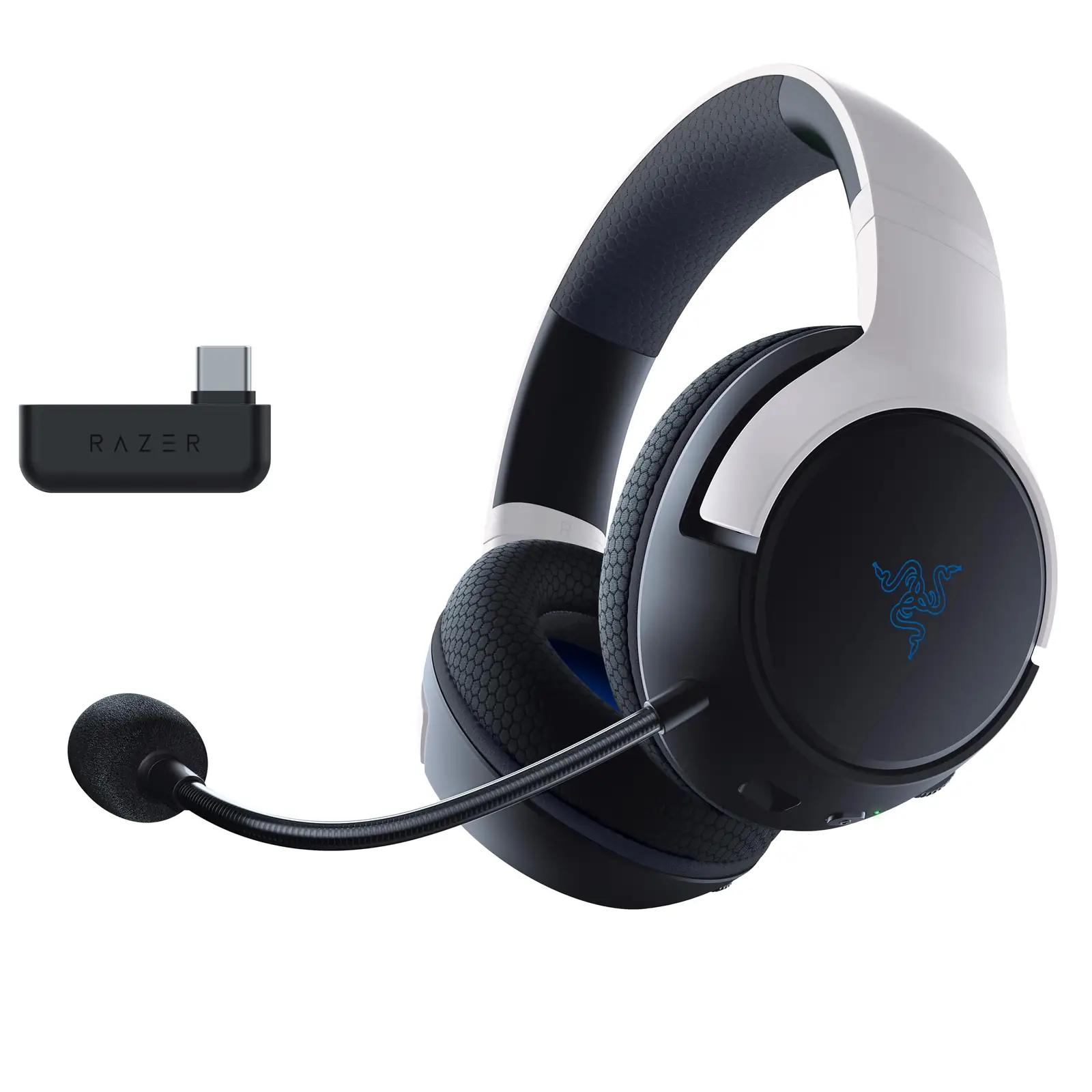 Razer mugav ja vastupidav juhtmevaba mängukõrvakomplekt PS5 jaoks