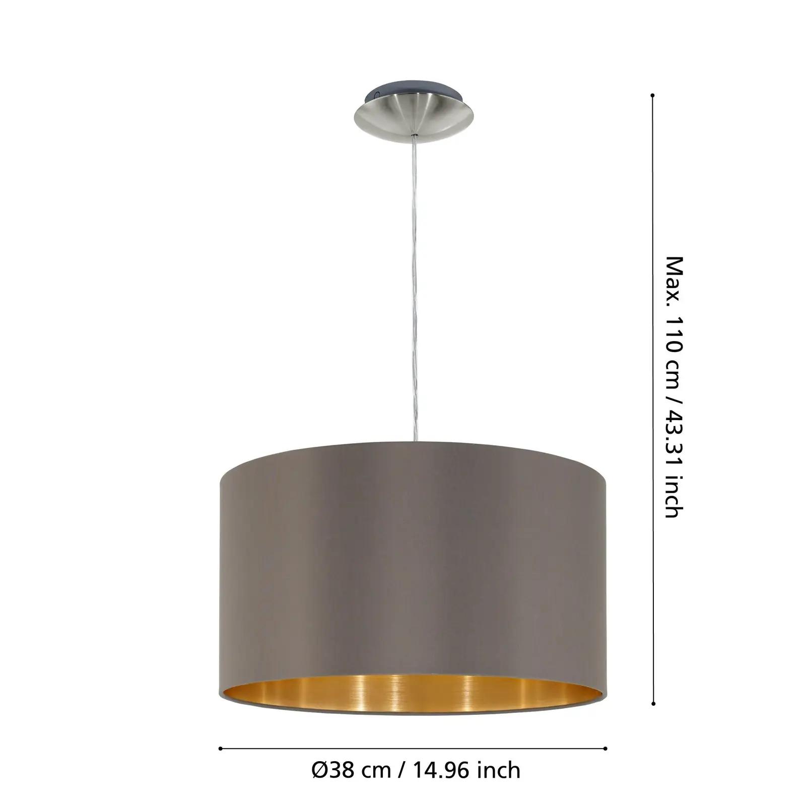 EGLO stiilne metallripats Maserlo — cappuccino varjund – pilt 6