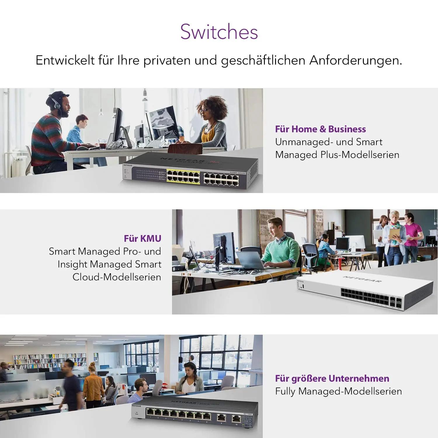 NETGEAR juhtiv PoE+ 10-pordiline lüüs – võimas haldus – lisavaade