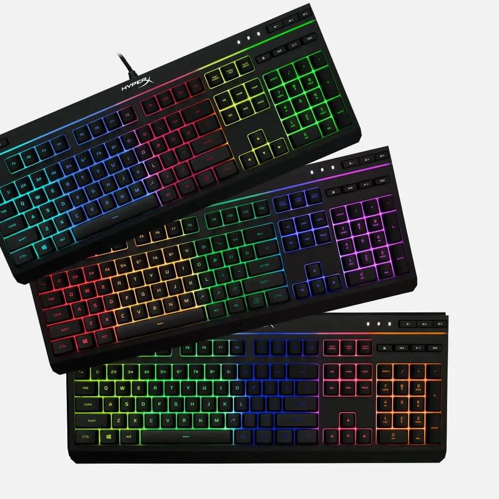 HyperX mugav membraantastatuur RGB valgusega kui kingitus – kasutusnäide