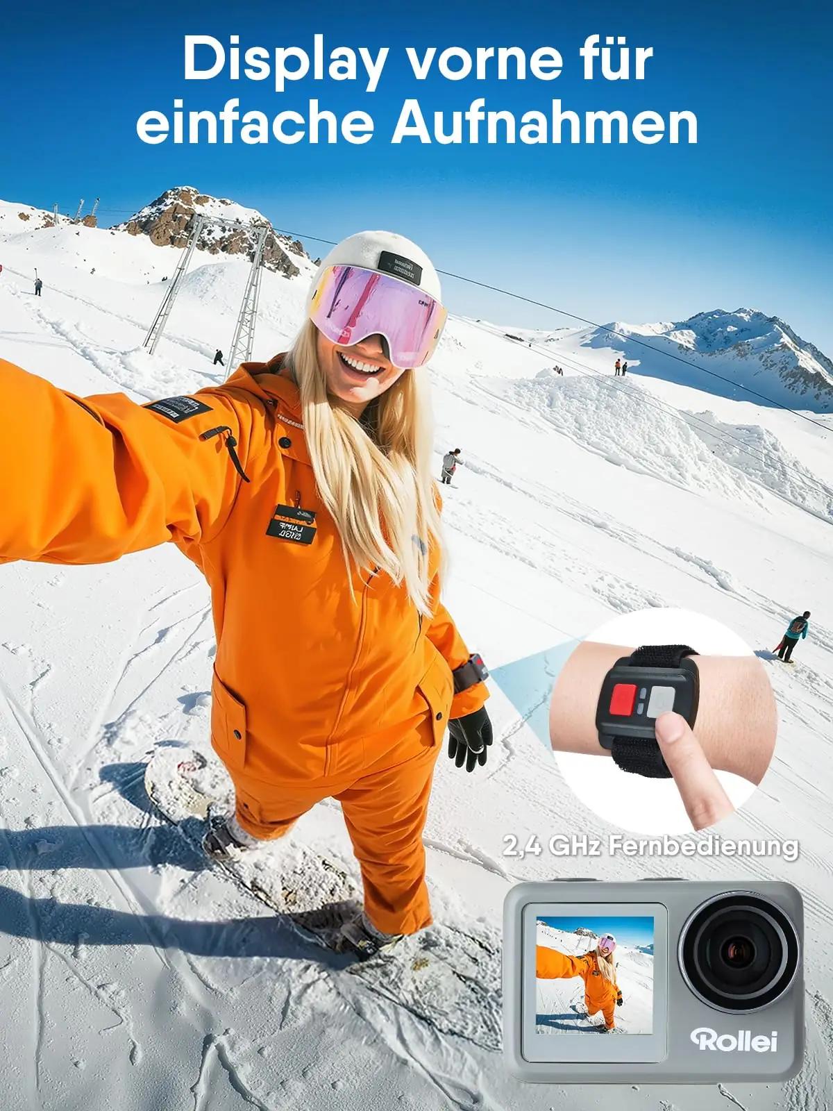 Rollei veekindel action-kaamera 4K kvaliteediga ja – lisavaade