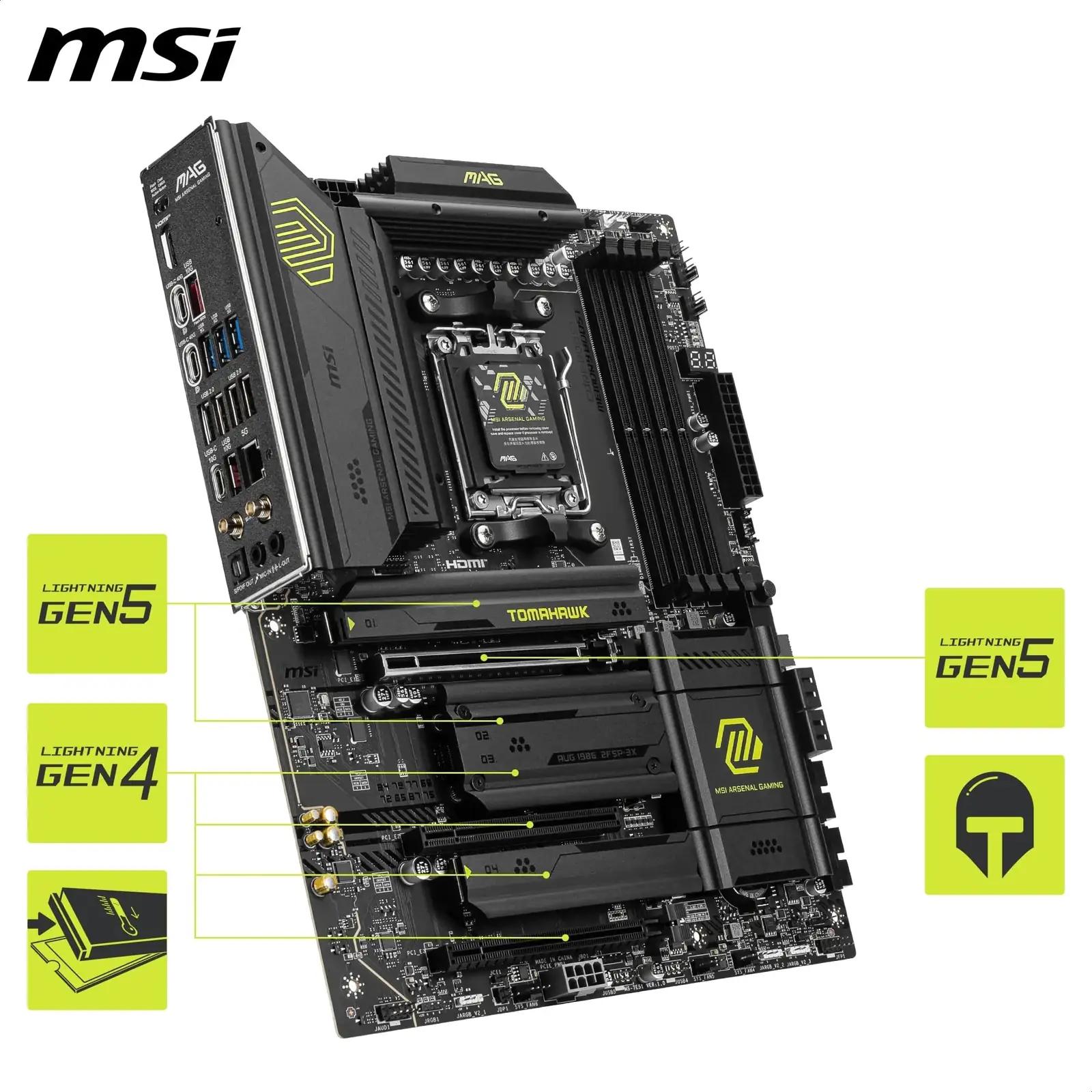 MSI MAG X870 Tomahawk WiFi emade ja õdede kingitus — ATX emaplaat – lisavaade