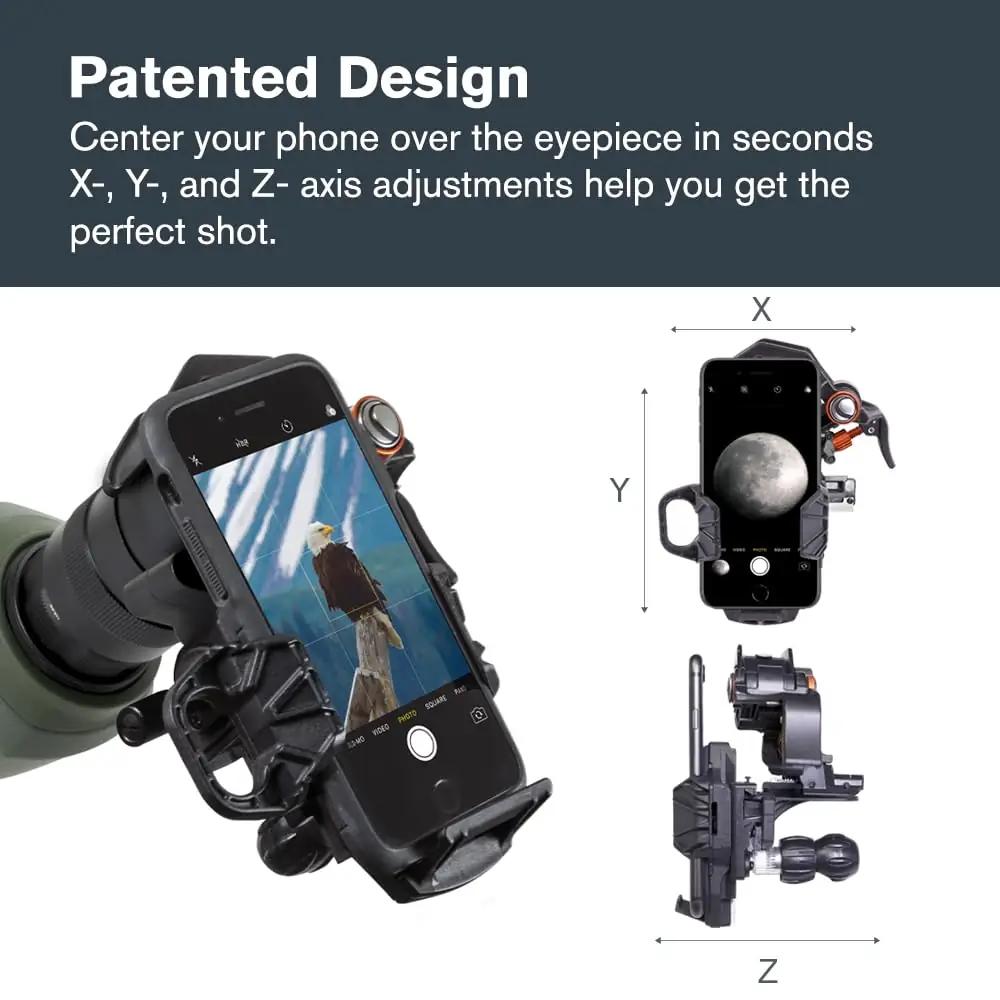 Celestron metallist telefonipadjakomplekt – teleskoobi tarvikud – pilt 6