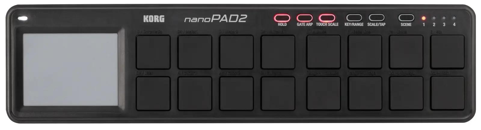 KORG muusikariistad ja dj-seadmed NANOPAD2BK – pakend ja tarvikud