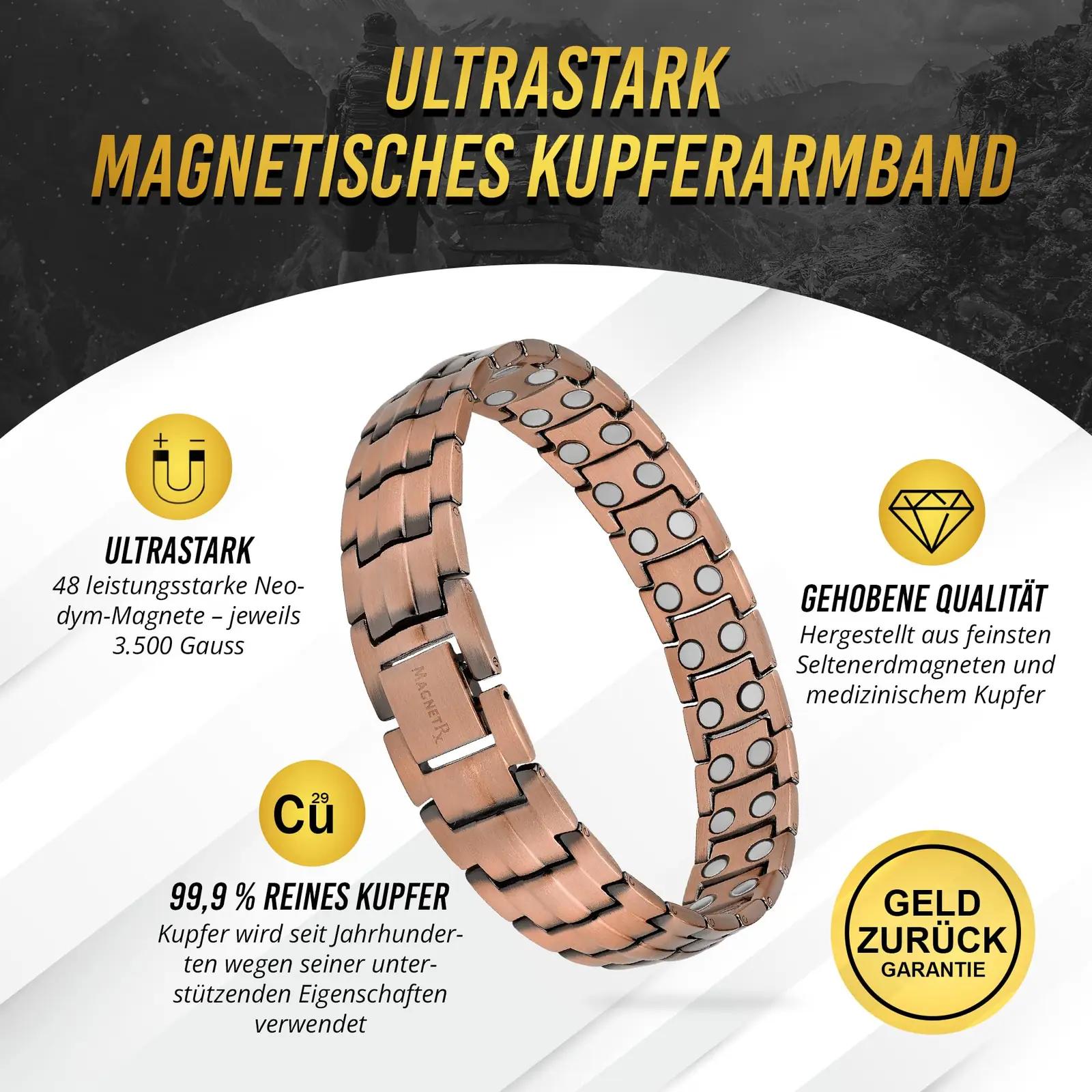 MagnetRX vaskkäevõru – klassikaline magnetteraapia ja mugavus – pakend ja tarvikud