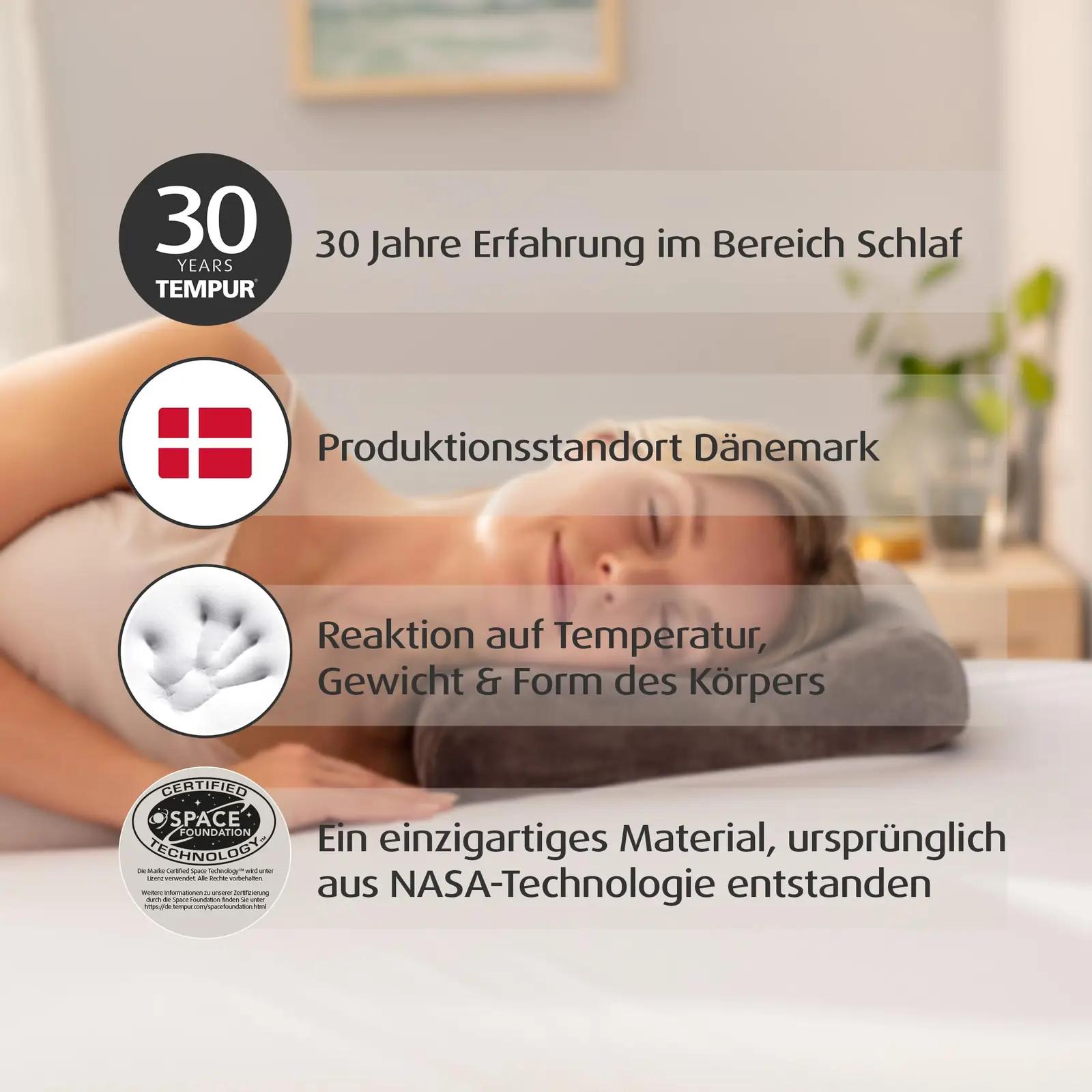 TEMPUR mugav reisipadi memory-foamist – ergonoomiline toetus – lisavaade