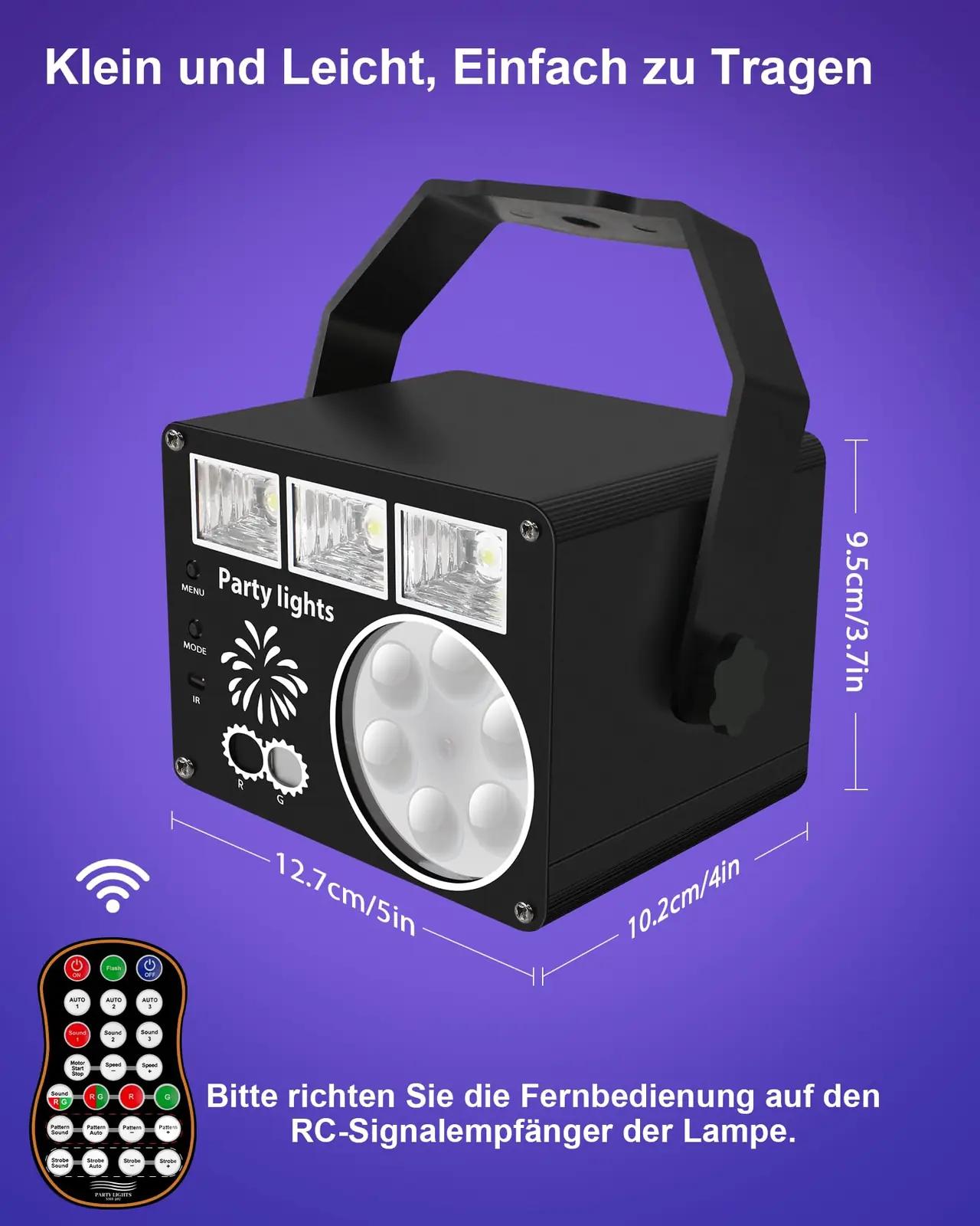 Vicalo DJ-õhkkonna LED-valgusti pidudele ja lavale – detailne vaade