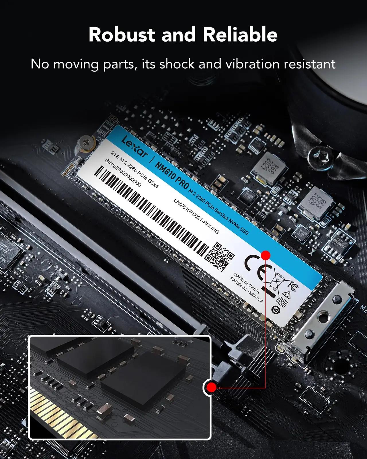 Lexar kiire 1TB M.2 SSD – vastupidav salvestus ja kiire käivitus – pilt 6