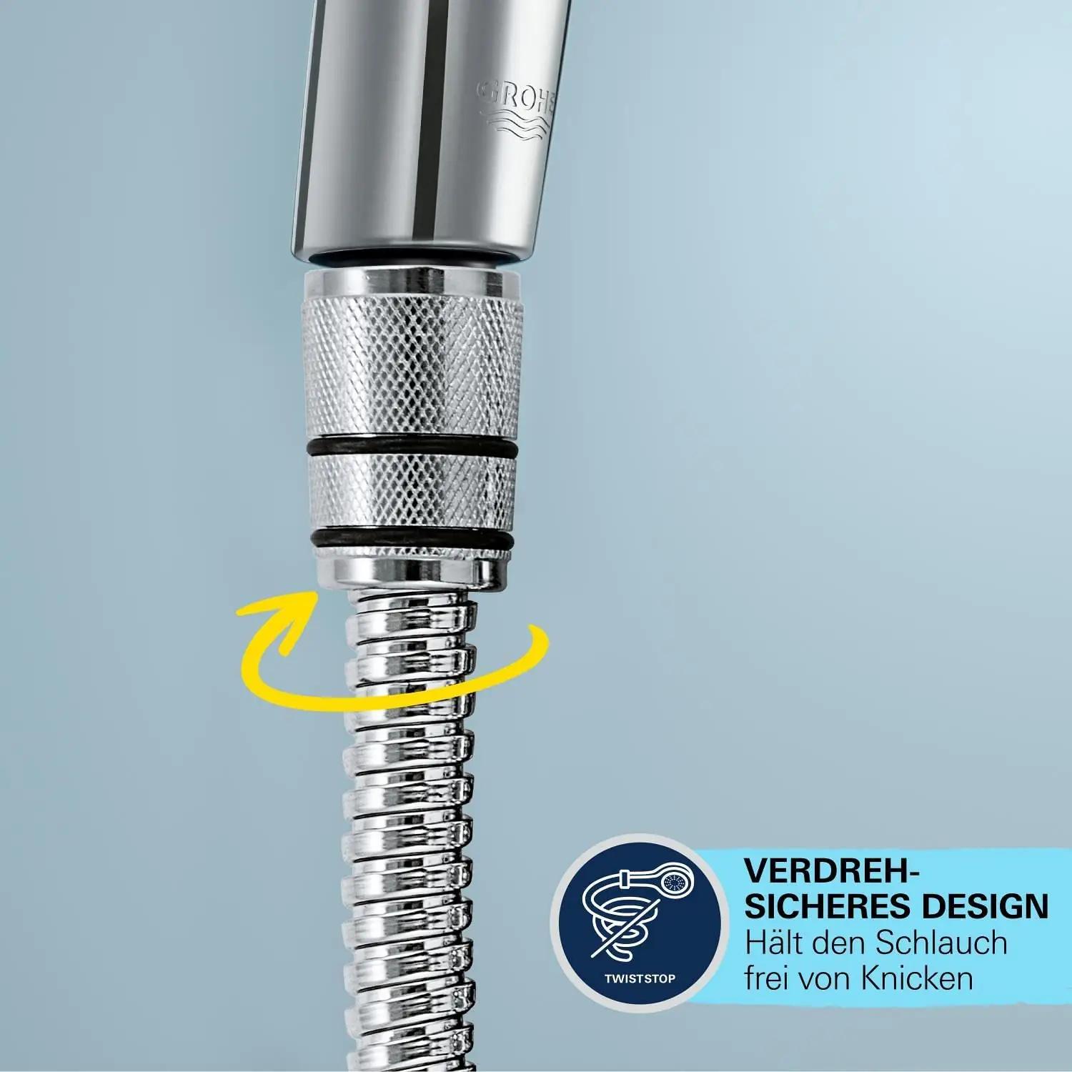 GROHE kroomitud painduv dušivoolik – vastupidav 1,75 m – lisavaade