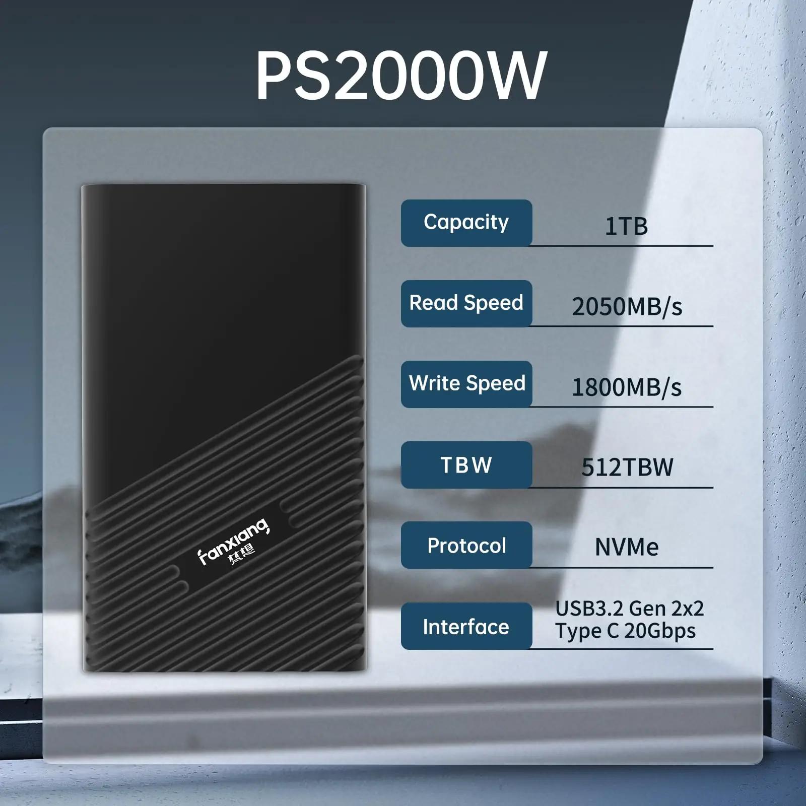 fanxiang väline SSD 1TB — kiire ja vastupidav kaasaskantav – lisavaade
