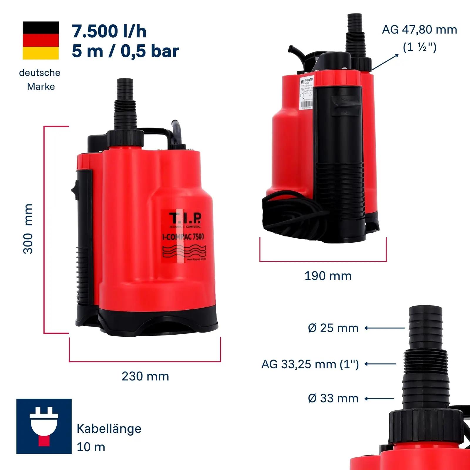 T.I.P. 30190 prügiveepumbad – detailne lähivaade