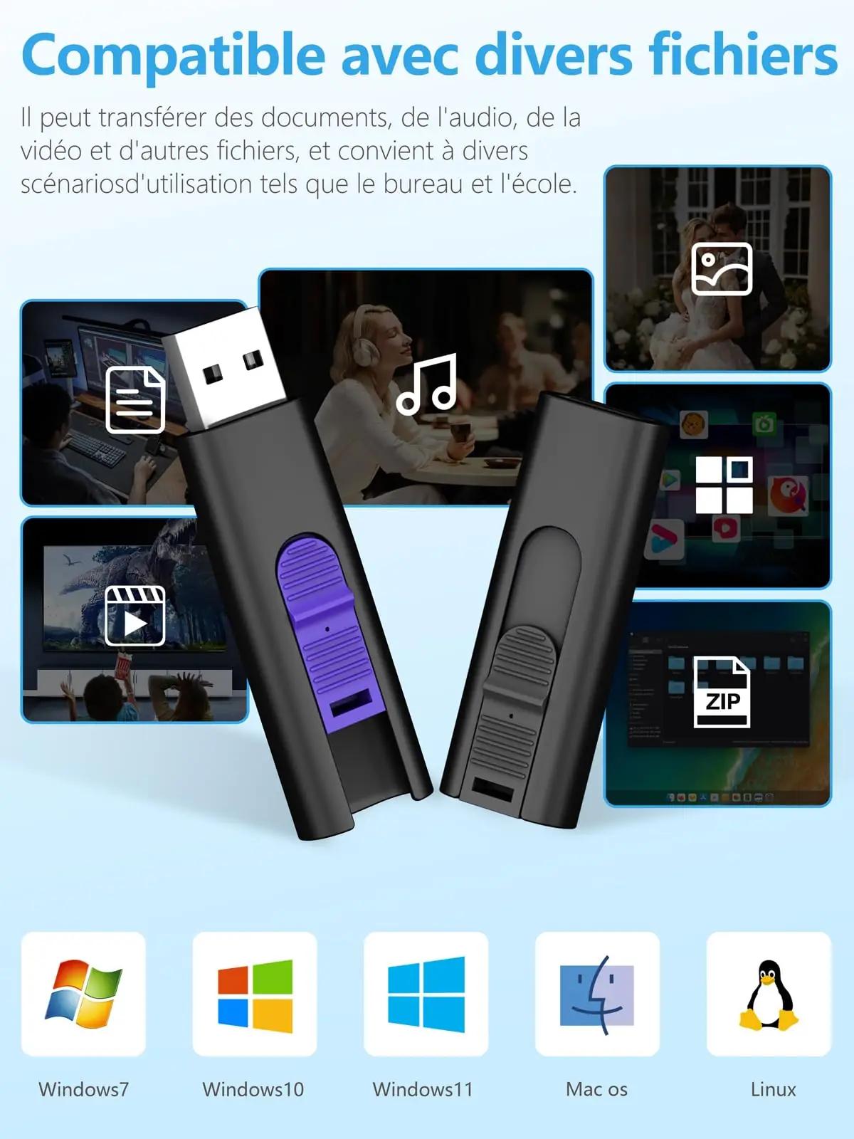 TEWENE värvikas 5-osaline 32 GB USB-mälupulk komplekt kingituseks – lisavaade