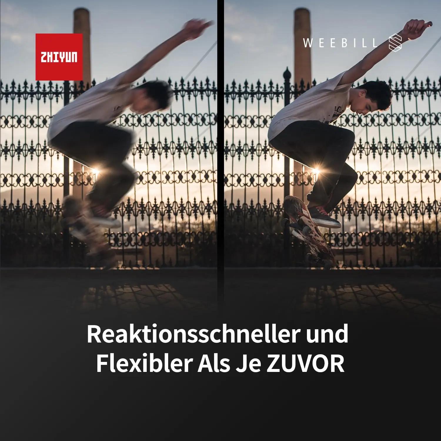 ZHIYUN Weebill S kerge 3-teljeline kaamerastabilisator – detailne vaade