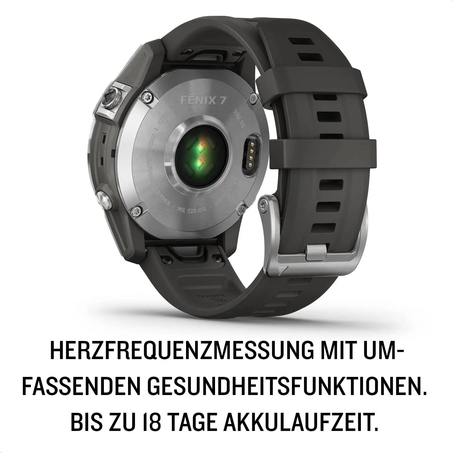 Garmin Fenix 7 nutikell vastupidavast plastikust – pakend ja tarvikud