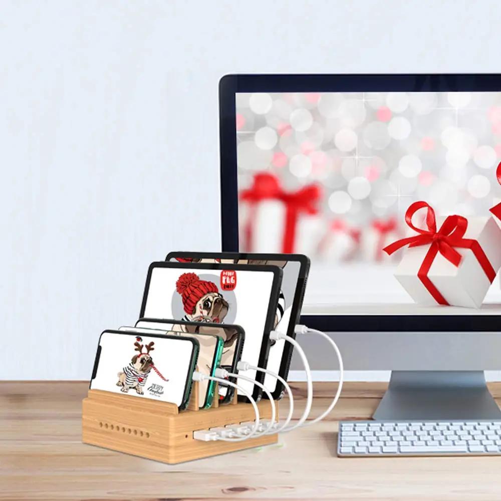 Alltripal bambusest 5-port USB laadija — korrastatud laadimine – pilt 8