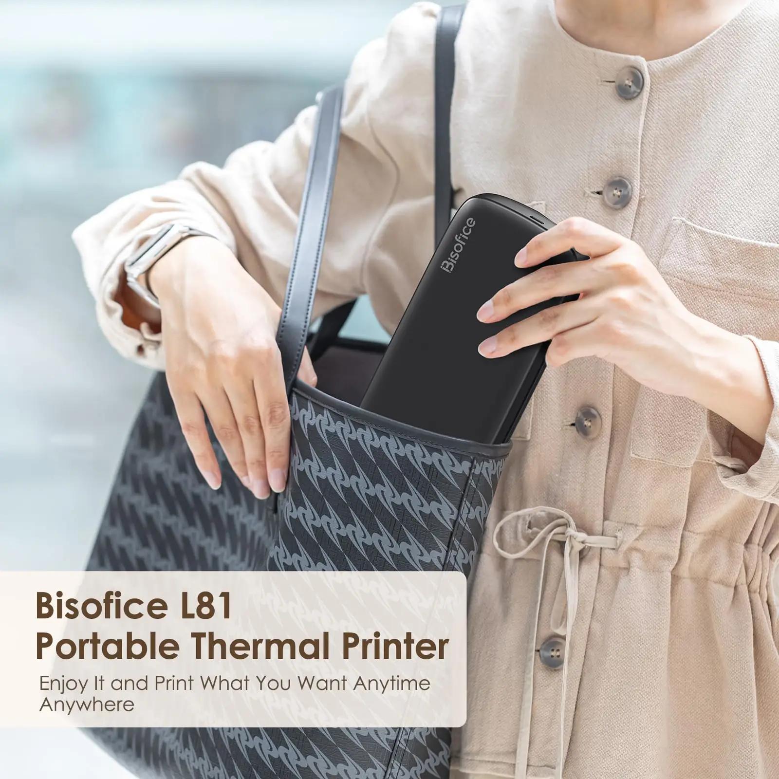 Bisofice L81 kaasaskantavad termoprinterid – detailne lähivaade