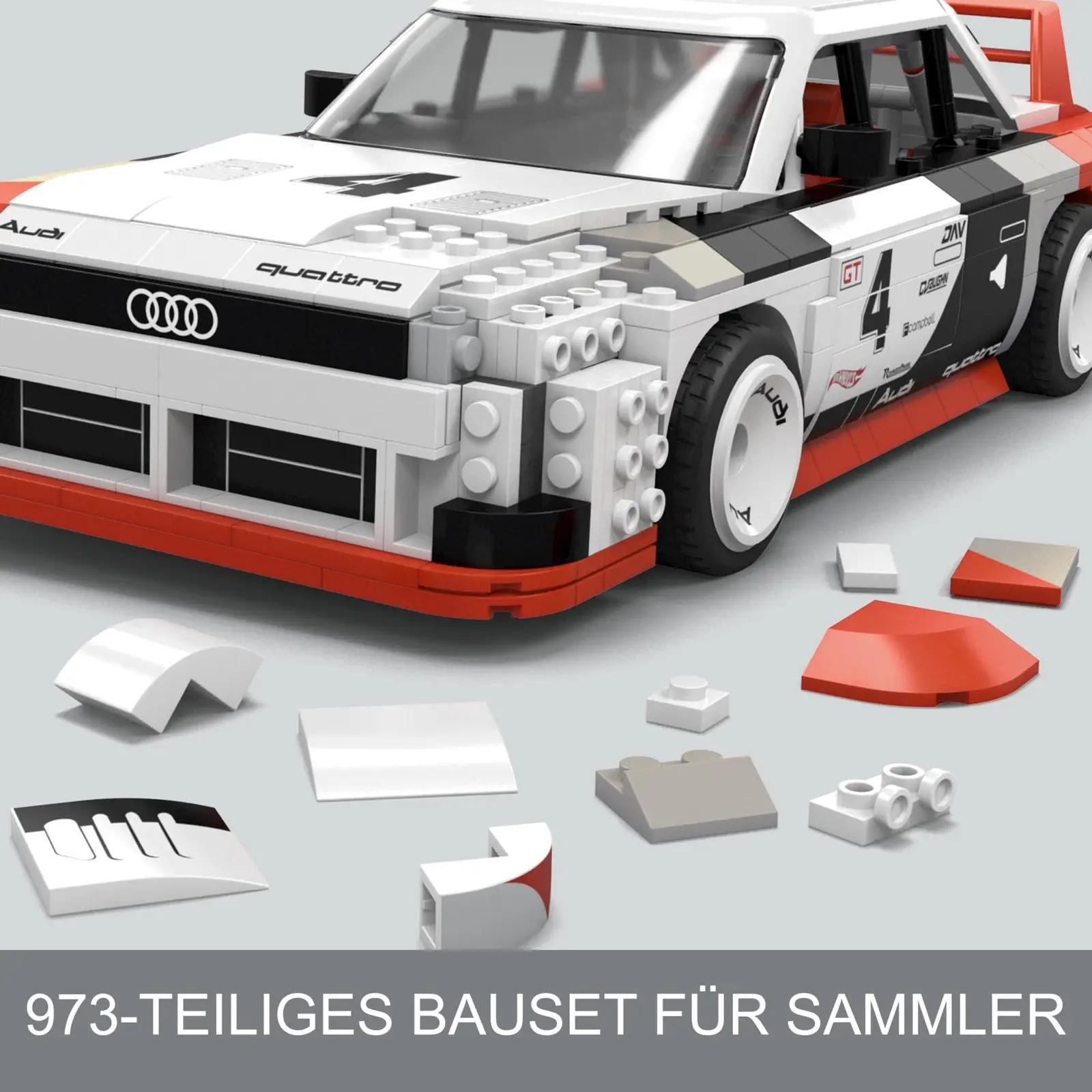 Mega Brands puit-efektne kokkupandav Hot Wheels Audi kingitus – pakend ja tarvikud