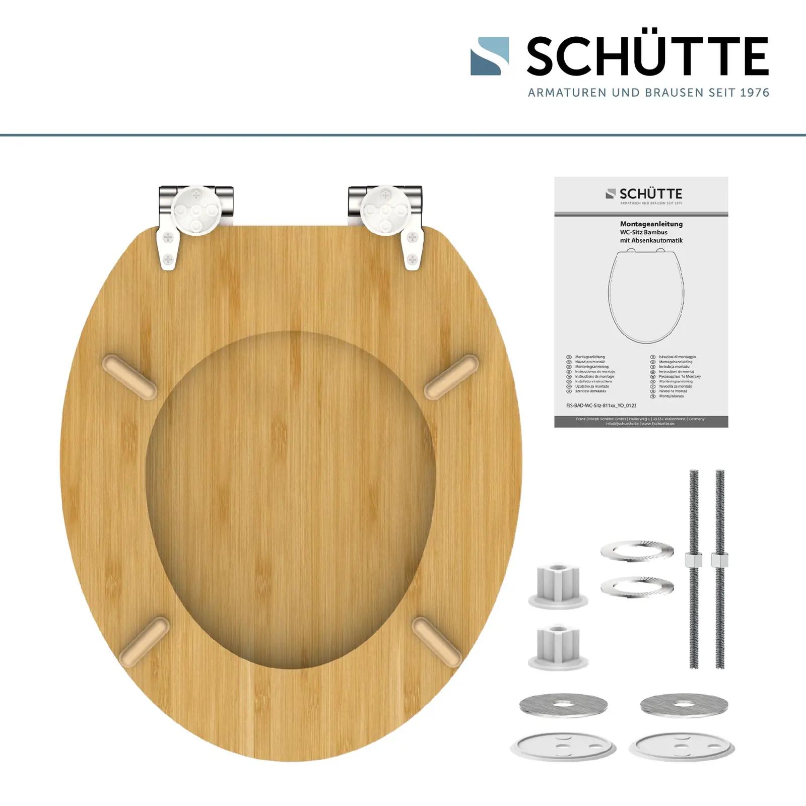 Schütte bambusest WC-poti kaas – vastupidav ja naturaalne istmik – pilt 6