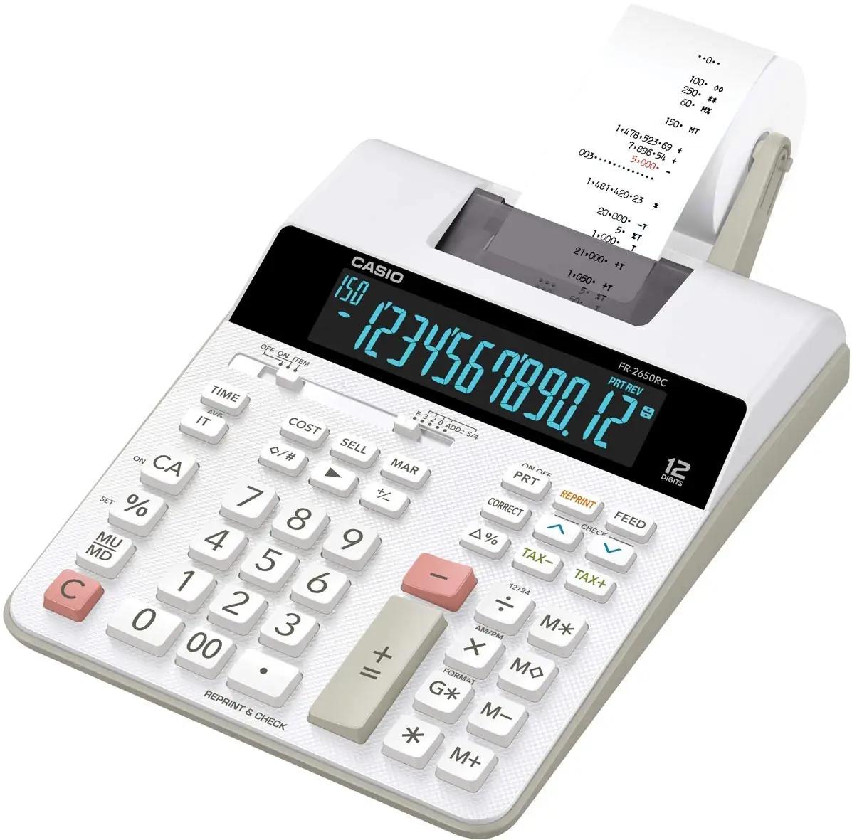 Casio vastupidav trükitav lauakalkulaator — maksuarvutused ja