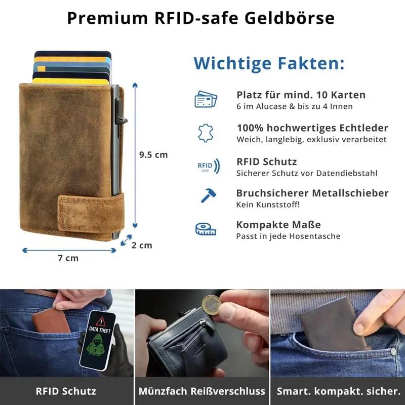 SecWal ehtnahast väike RFID-kaarditasku – diskreetne kingiidee – kasutusnäide