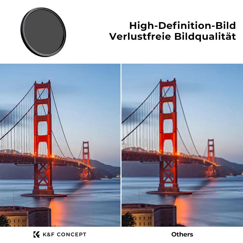 K&F CONCEPT 67mm ND-filter fotode hämarduseks ja filmimiseks – lisavaade