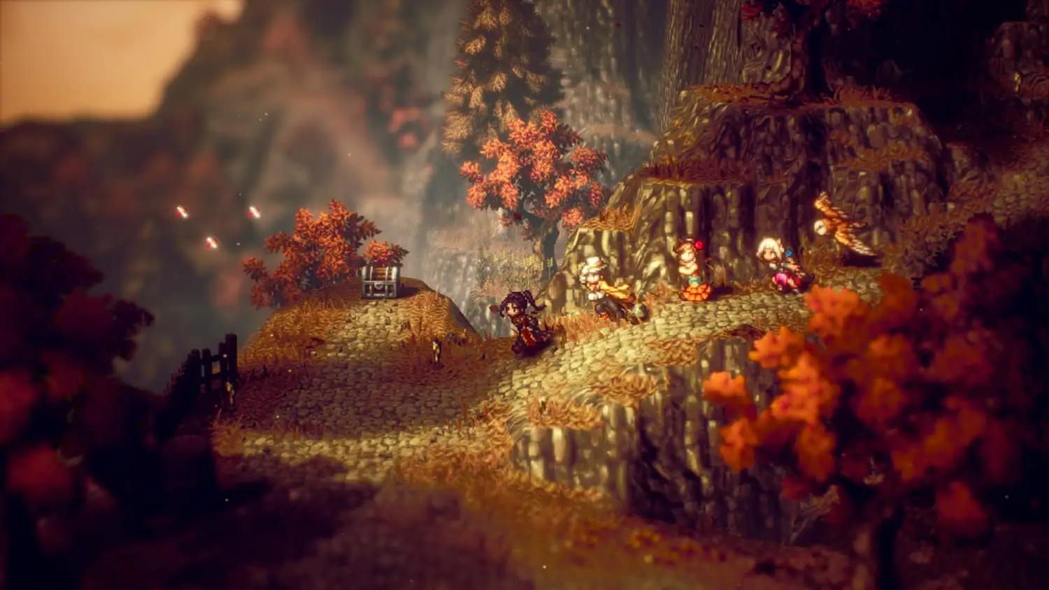 SQUARE ENIX põnev rollimäng ja kingiidee — Octopath Traveler II – pakend ja tarvikud