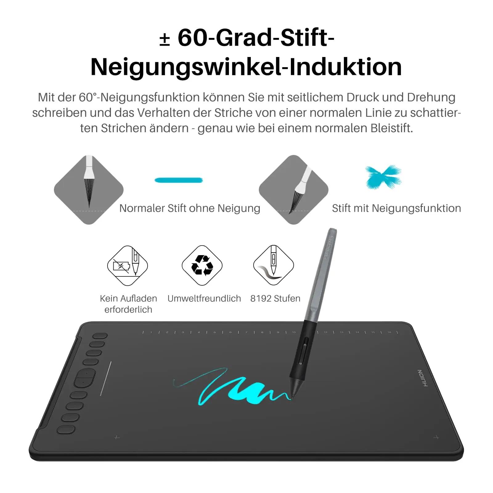 HUION stiilne joonistustahvel H1161 — täpne töö ja kingiidee – pakend ja tarvikud