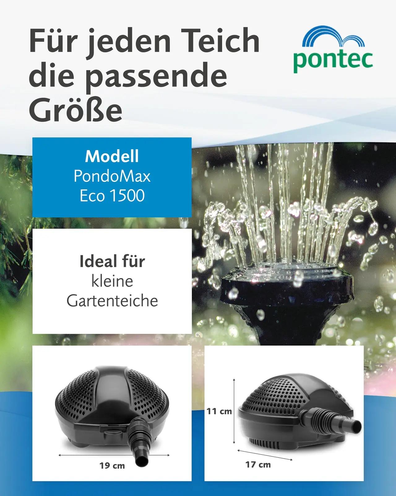 Pontec veekindel PondoMax Eco 1500 filterpump – energiasäästlik – lisavaade
