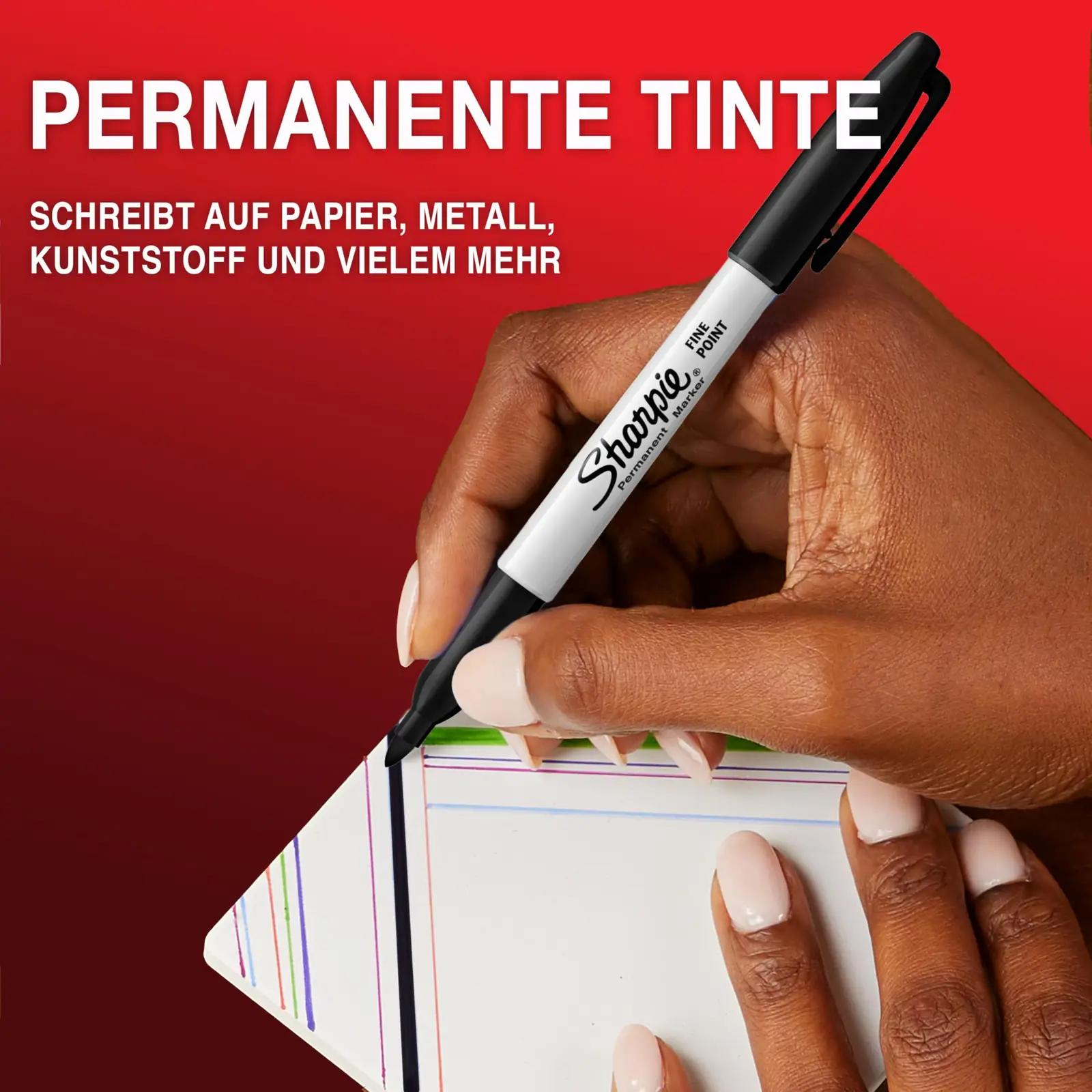 Sharpie must metallkorpus marker – peen ots, komplekt 36 – detailne vaade