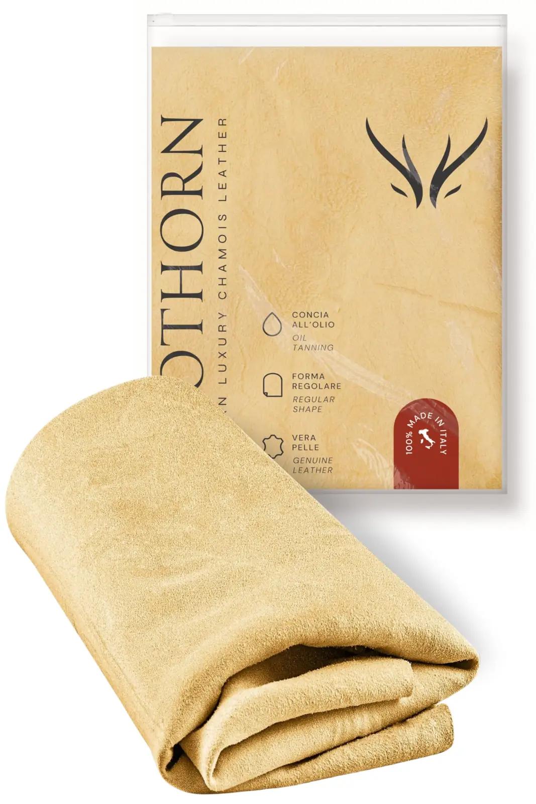 Clothorn Itaaliast pärit naturaalne nahk-kuivatustort 55×36 cm