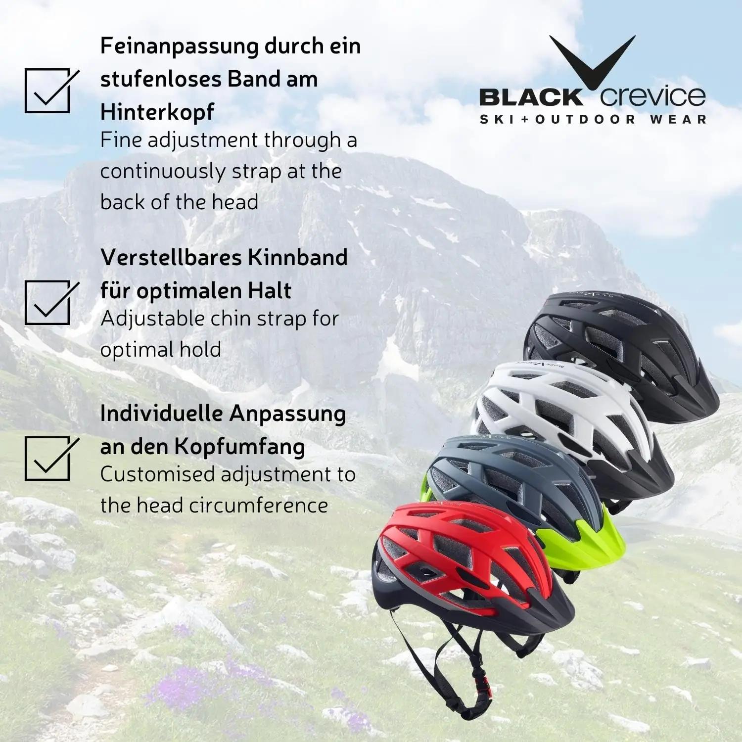 Black Crevice kaitsekiiver LED-tagatulega — tugev ja mugav – lisavaade