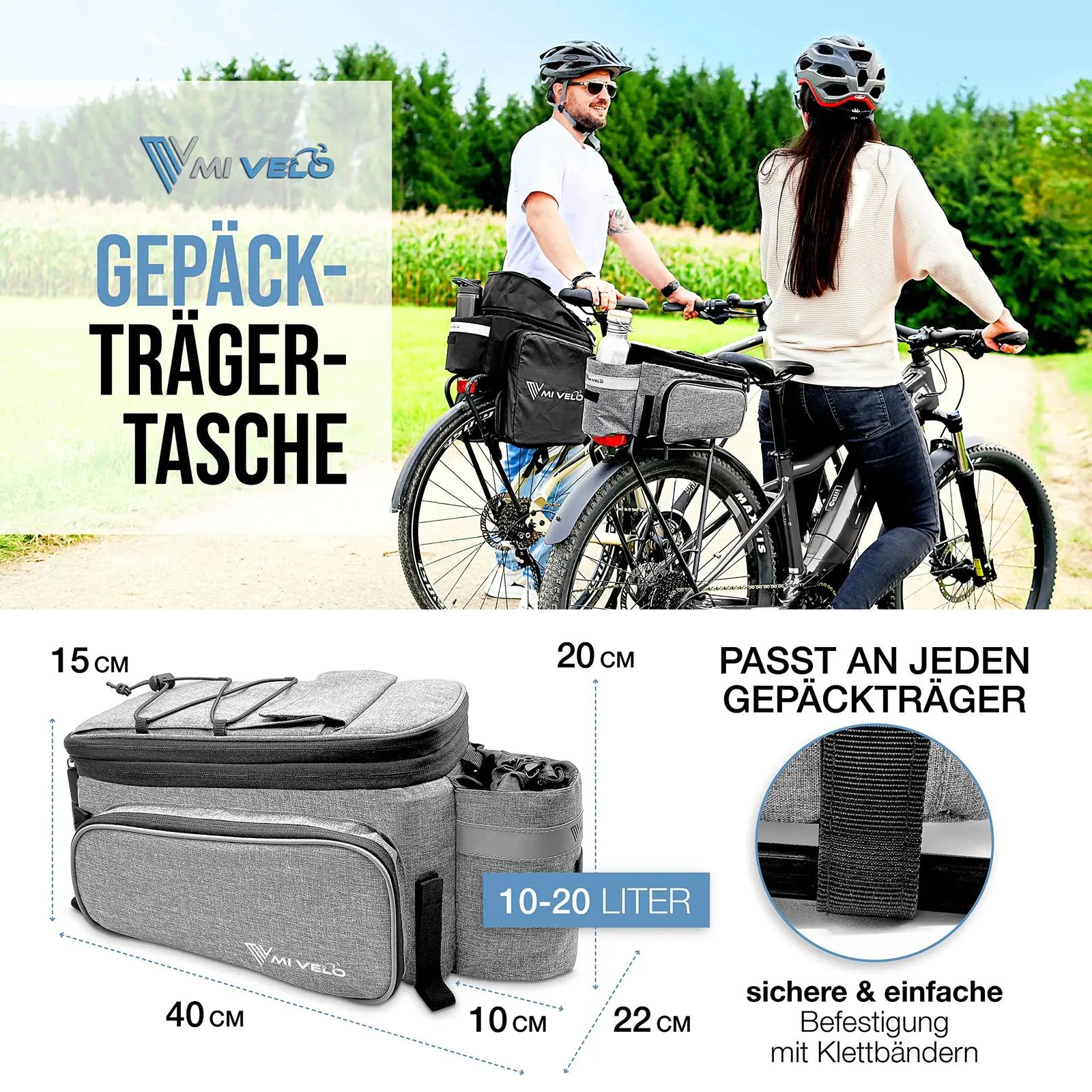 MIVELO veekindel jalgrattakott 20L — praktiline ja vastupidav – detailne vaade