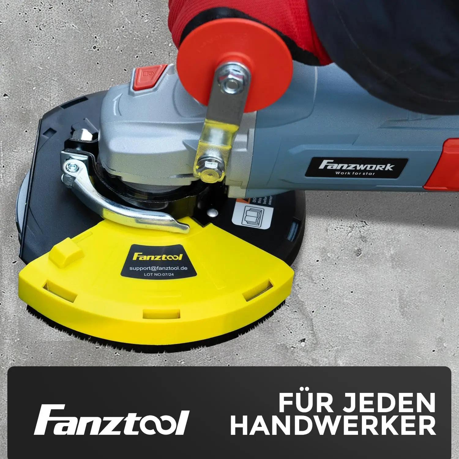 FANZTOOL tsement- ja plaadiliimi lihvija 180 mm, vastupidav – kasutusnäide