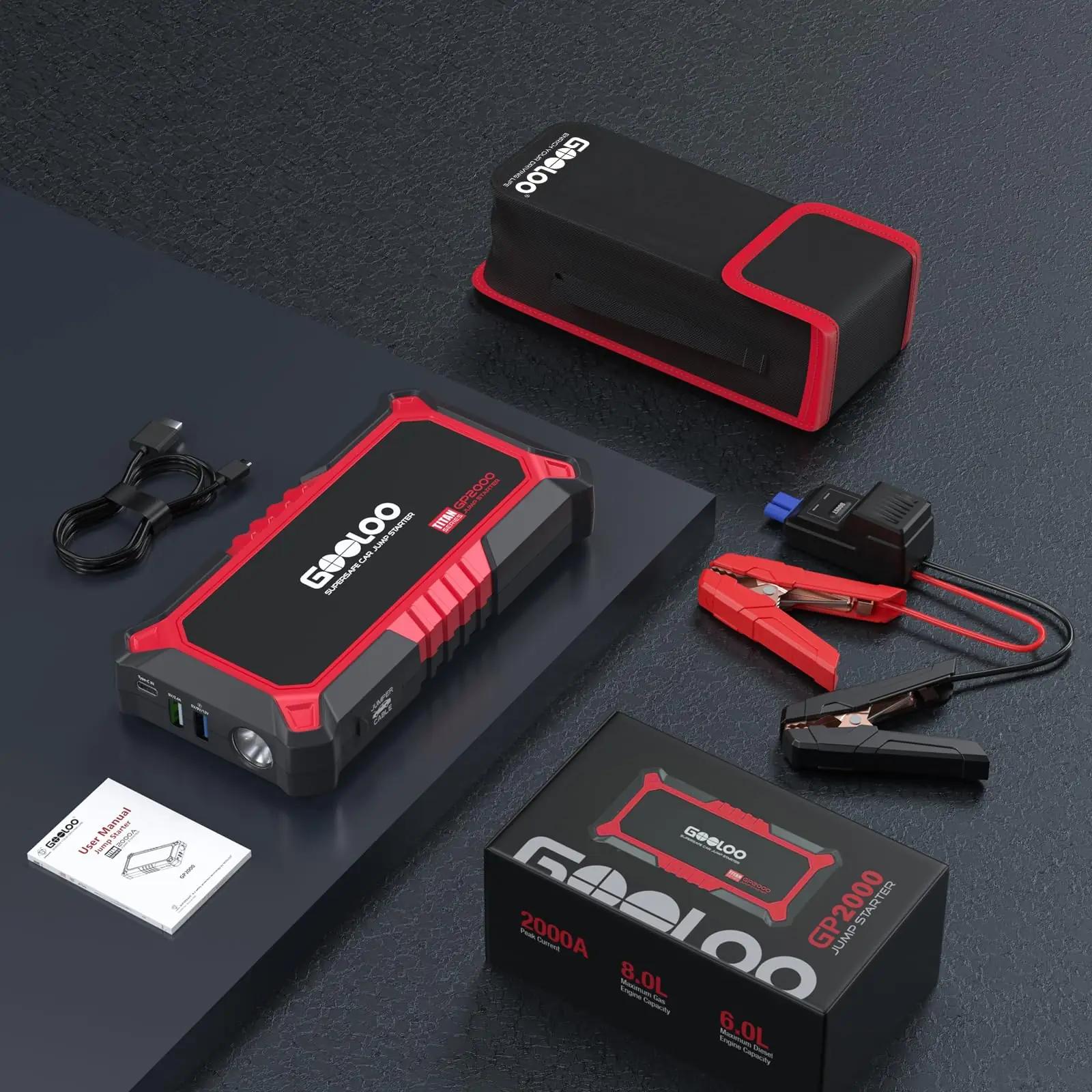 GOOLOO starthilfe powerbank – turvaline autoabi ja kiirlaadija – pilt 7