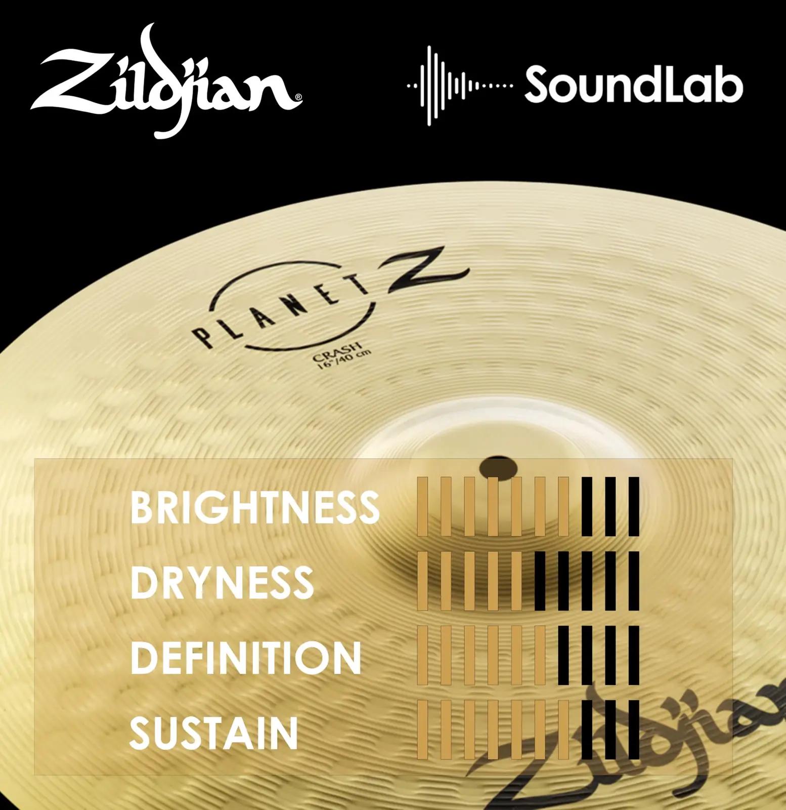Zildjian messinkingist Planet Z 16″ crash – särav heli – lisavaade